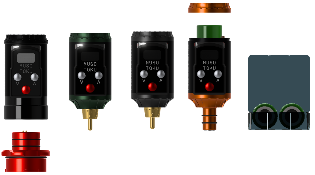 ROVER R-1 Universal, RCA, Cheyenne and Dan Kubin battery pack versions with adapters